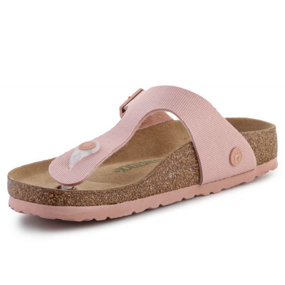 Birkenstock Shoes - NWT Birkenstock Gizeh Vegan Canvas Women's Thong Sandals in pink size 38 (7)